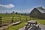 patio and mountain view
